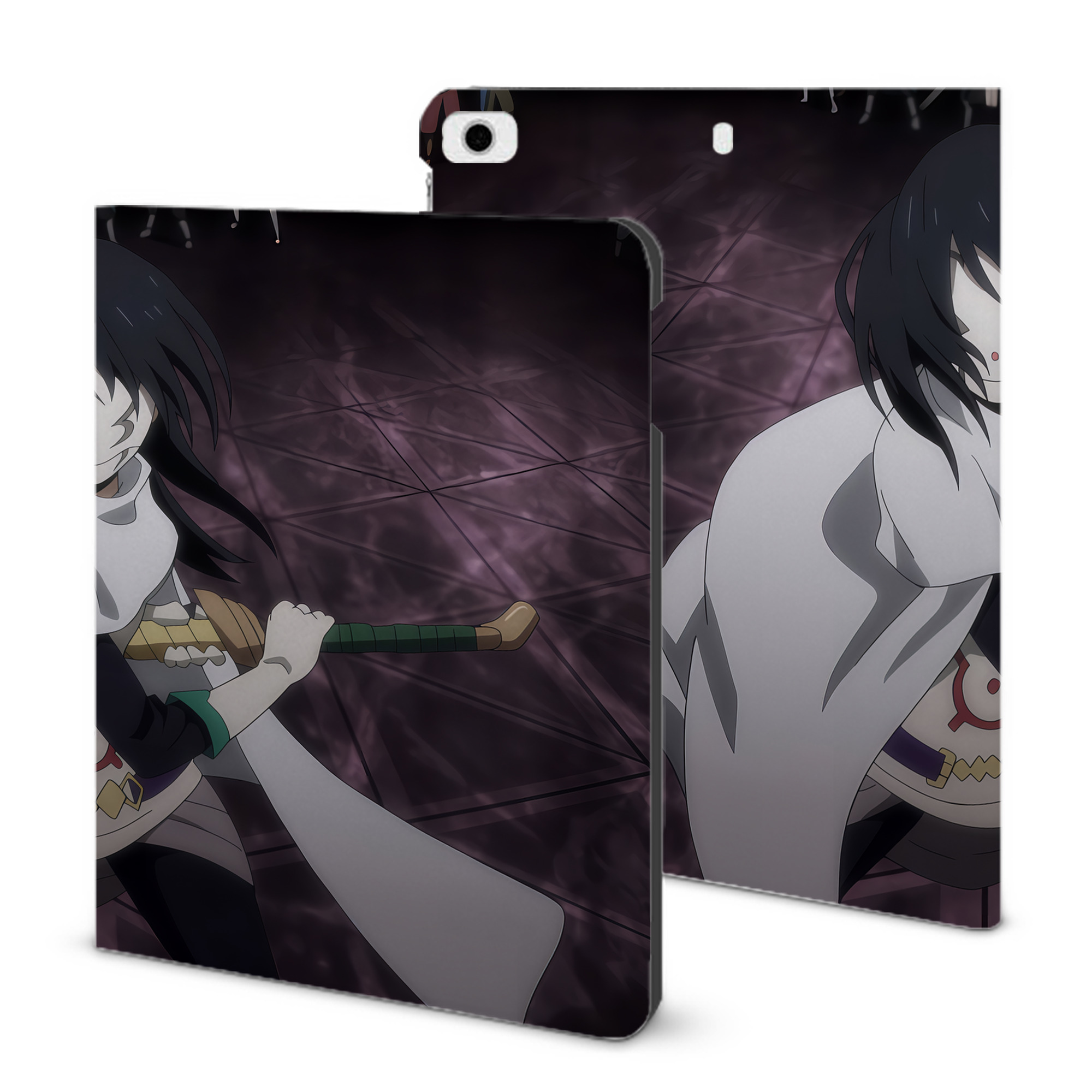 （画像用） 転スラ Regarding Reincarnated to Slime IPad ケース ブック型 PUレザー TPU 耐衝撃 軽量 薄型 ペン収納なし 全面保護 IPad 各モデル対応